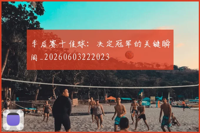 季后赛十佳球：决定冠军的关键瞬间_20260603222023